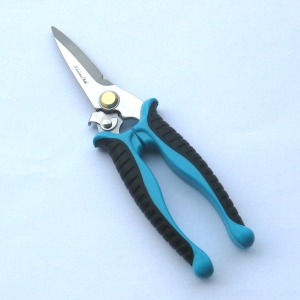 Food Network Multi-Purpose Shears with Sheath, Turquoise/Blue